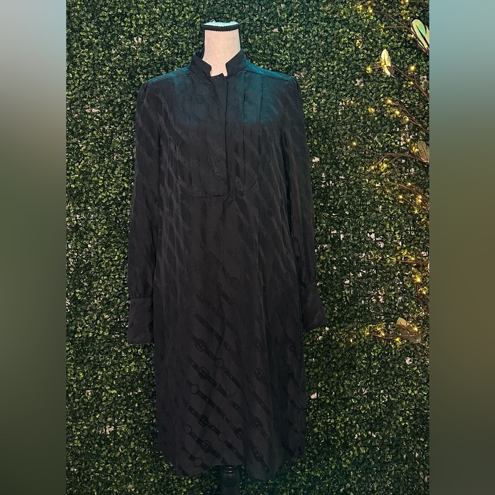 Banana Republic Black Long Sleeve Dress